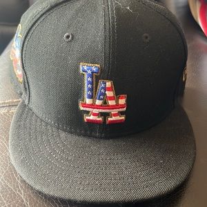 Worn Los Angeles Dodgers hat 7 3/4